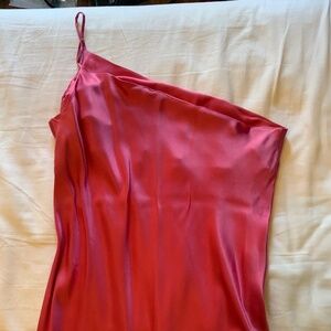 Maison Essentiale - Pink Silk Midi Slip Dress - Size L